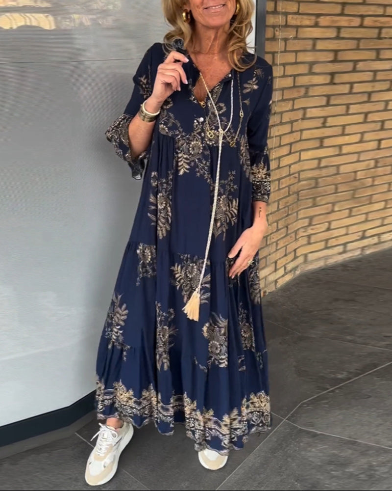 Judith | Stylish A-Line Bohemian Maxi Dress