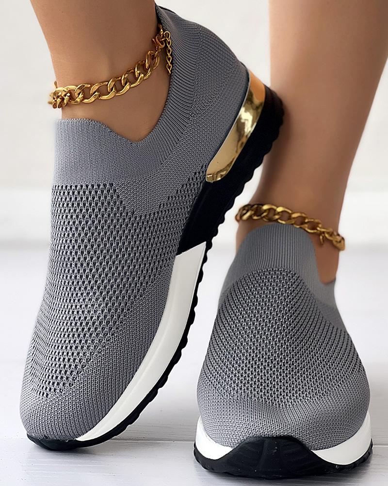 Kiora | Comfortable Knitted Slip-On Trainers for Women
