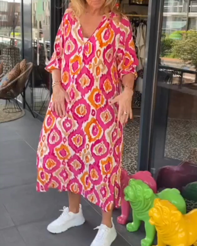 Stella | Stylish Printed Midi Dress