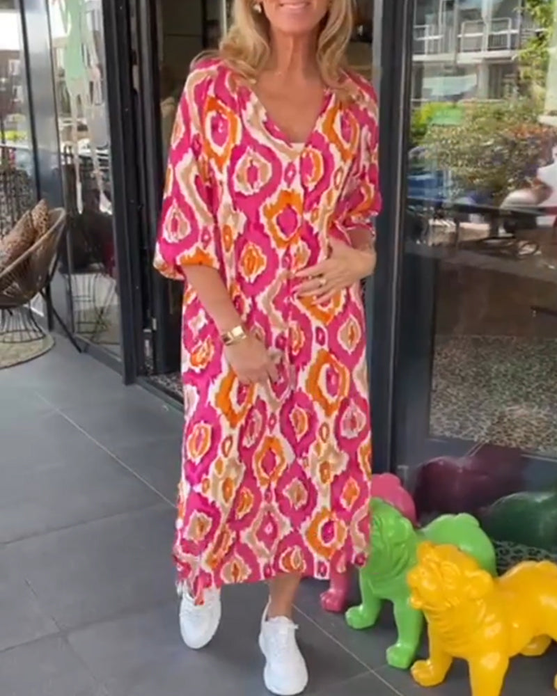 Stella | Stylish Printed Midi Dress