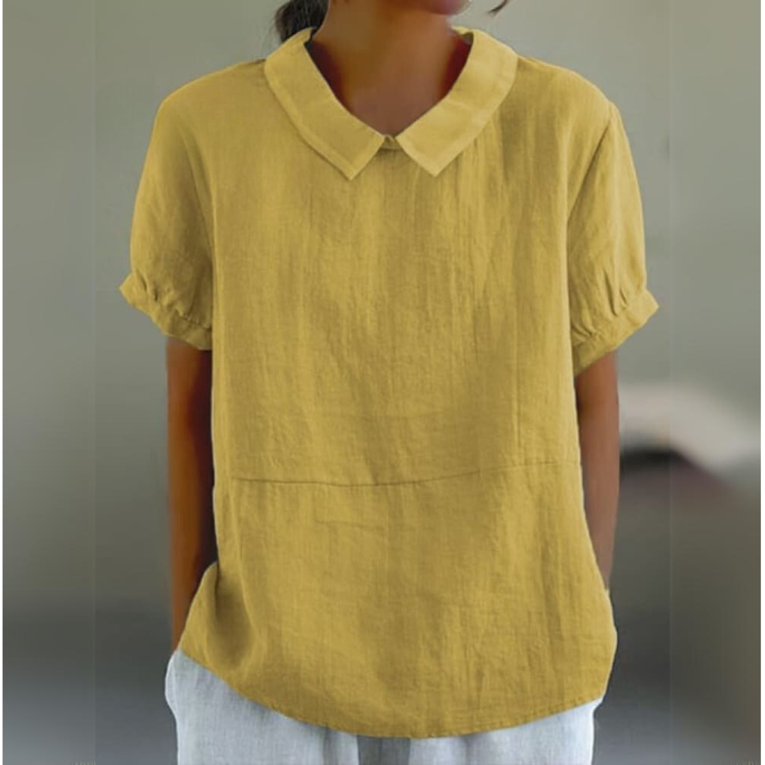 Claudia | Vibrant Polo Collar T-Shirt for Women