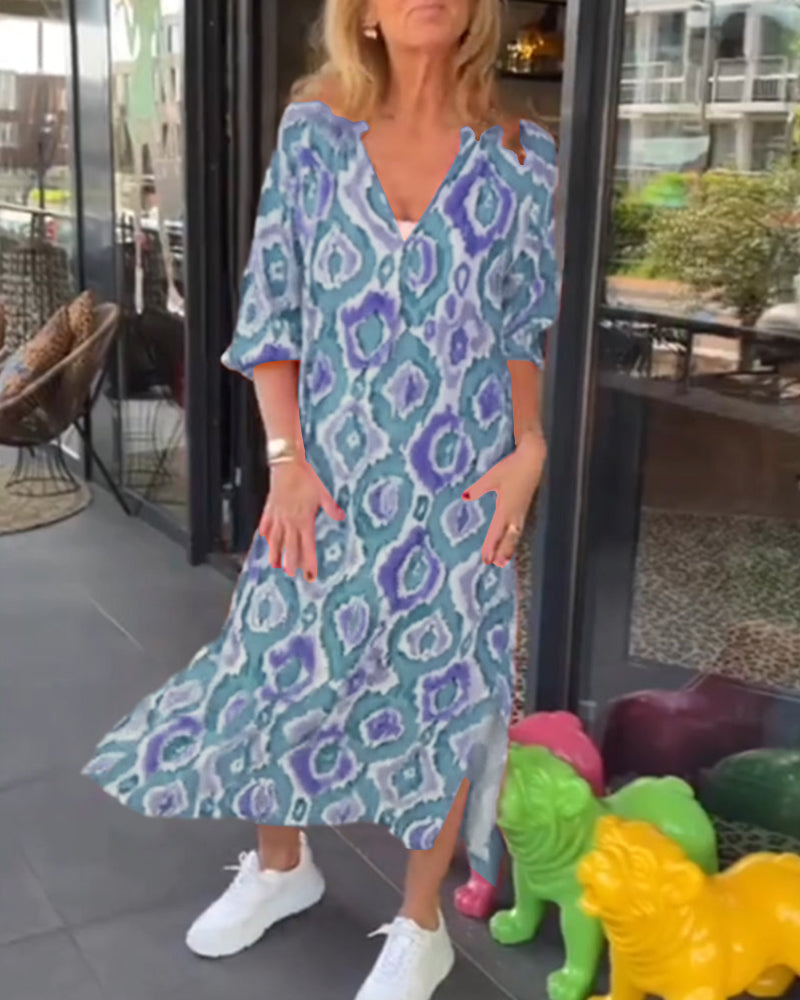 Stella | Stylish Printed Midi Dress