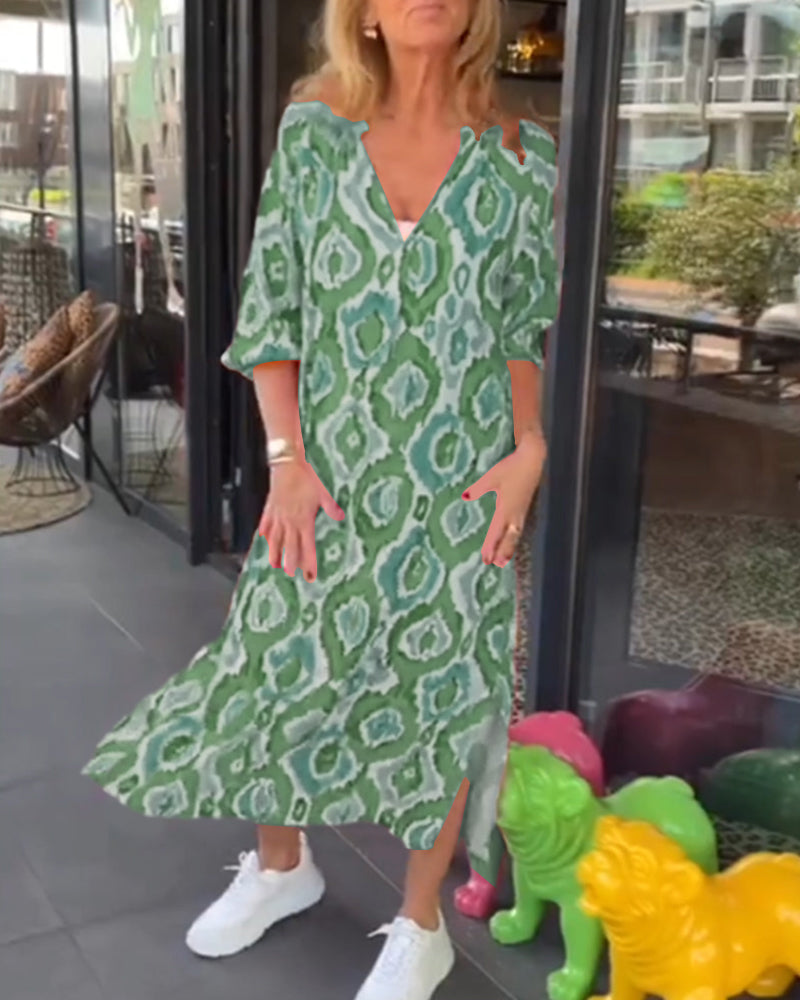 Stella | Stylish Printed Midi Dress