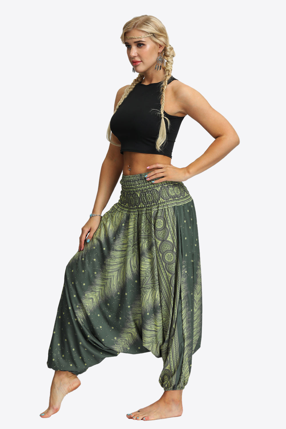 Romy | Printed Maxi Long Harem Skirt