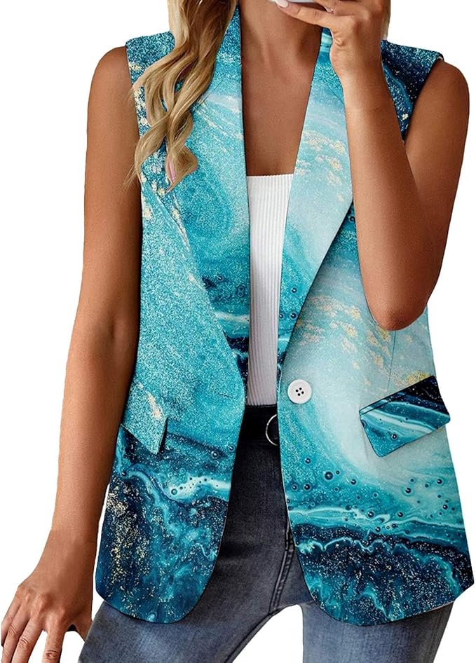 Emerson | Versatile Sleeveless Blazer with Pockets for Women