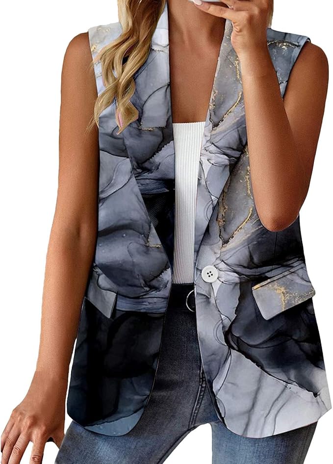 Emerson | Versatile Sleeveless Blazer with Pockets for Women