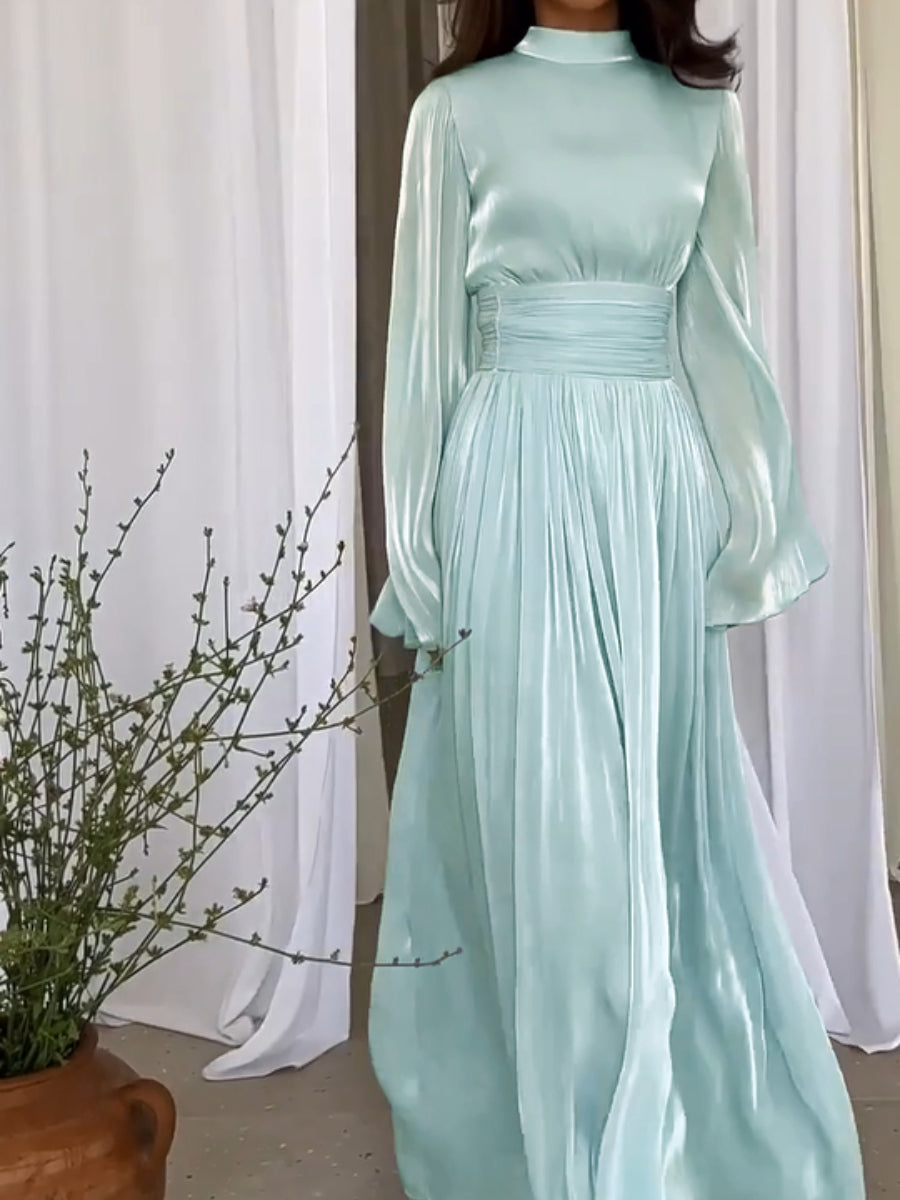 Fudus | Elegant Maxi Dress with Adjustable Tie Belt
