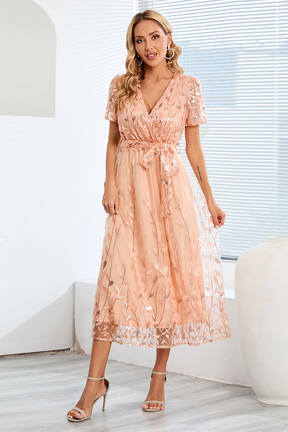 Amber | Stylish A-Line Casual Midi Dress
