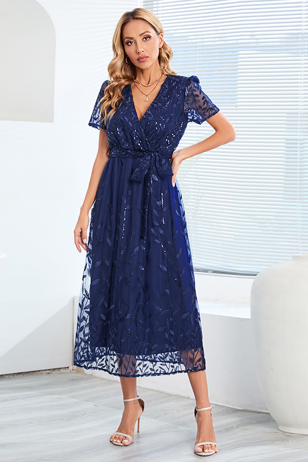 Amber | Stylish A-Line Casual Midi Dress