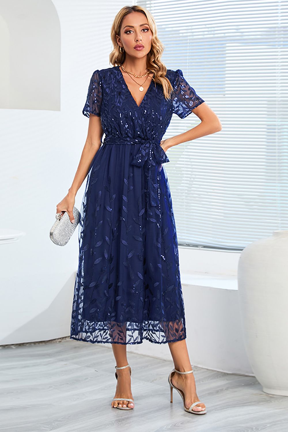 Amber | Stylish A-Line Casual Midi Dress