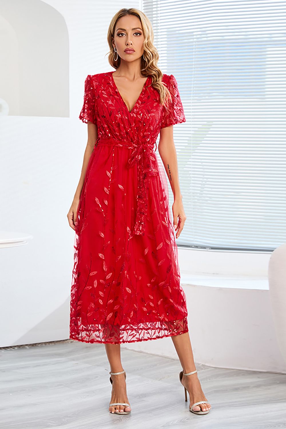 Amber | Stylish A-Line Casual Midi Dress
