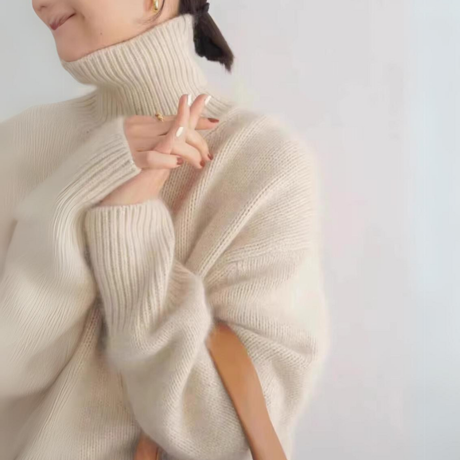 women turtleneck sweater in soft fabric for winter 5