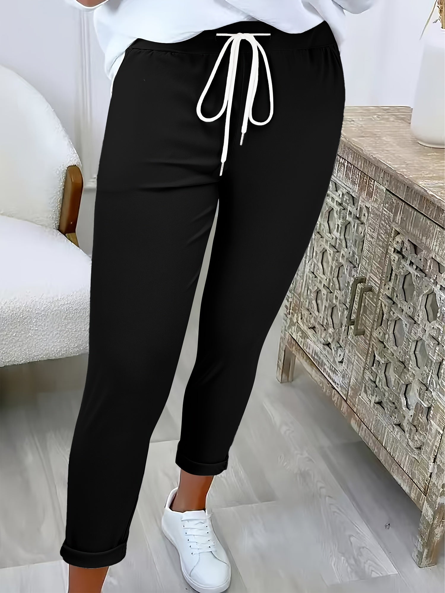 women joggers in cotton-polyester for casual wear 0