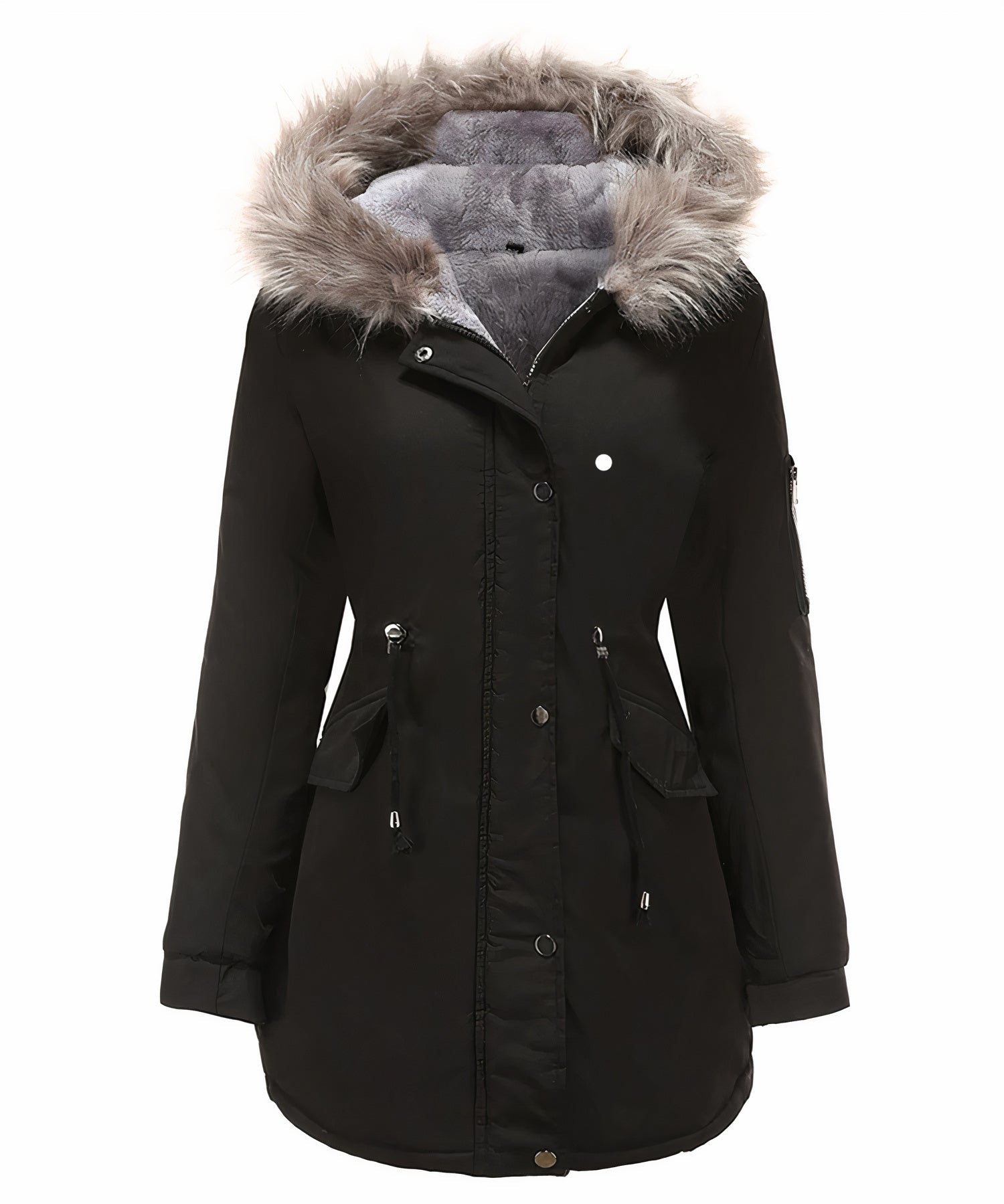 women waterproof jacket in black for winter outings 0