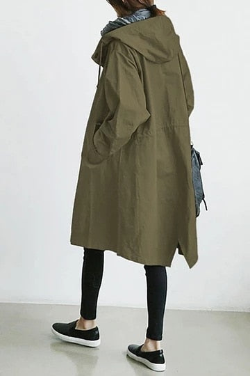 women lightweight raincoat in blue for rainy days 10
