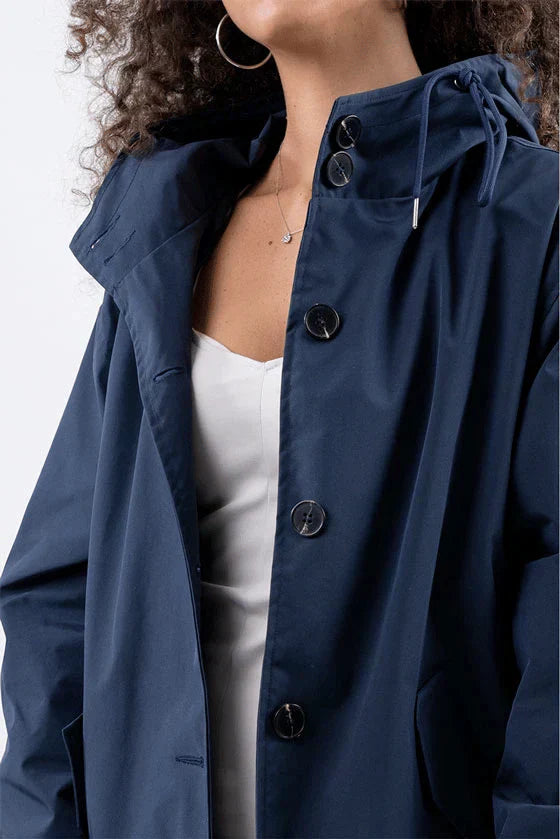 women lightweight raincoat in blue for rainy days 2