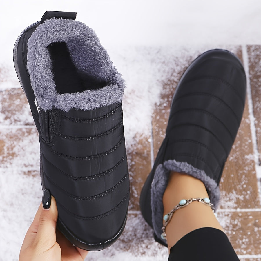 women slip-on boots in black for winter 0