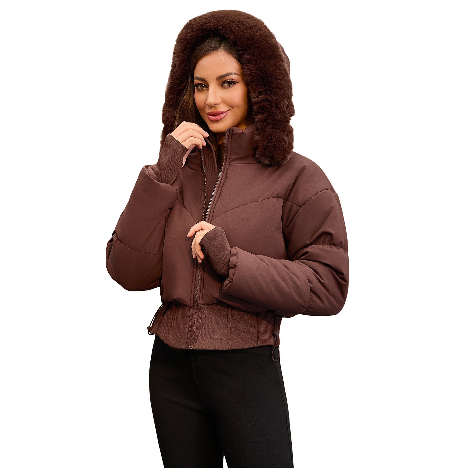women down jacket in black for winter outings 3