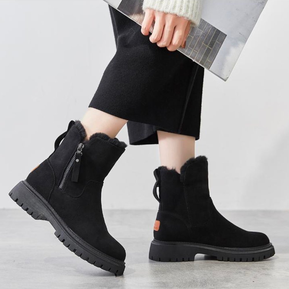 women waterproof boots in black for winter 1
