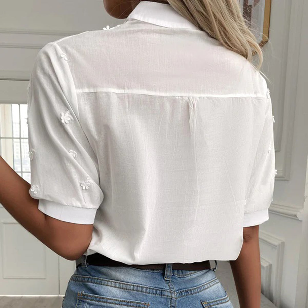 Blanca | Elegant Puffed Sleeved Blouse with Versatile Design for Women