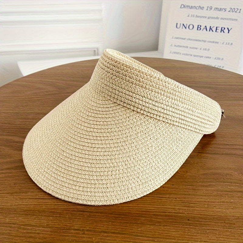 Layla | UV Protection Women's Sun Visor, Stylish Wide Brim Tennis Cap
