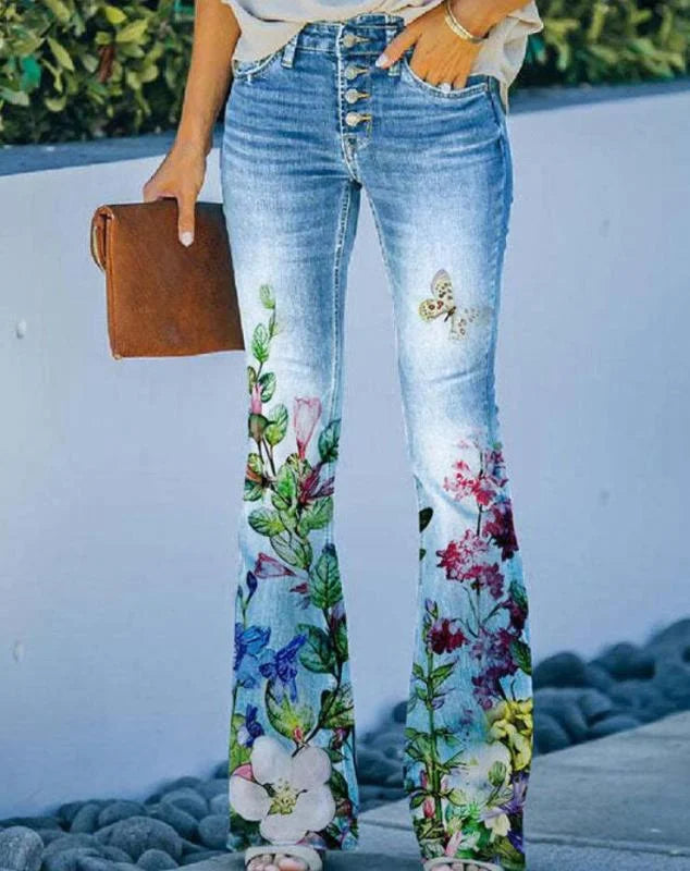 Ada | Stylish Floral Jeans for a Perfect Look