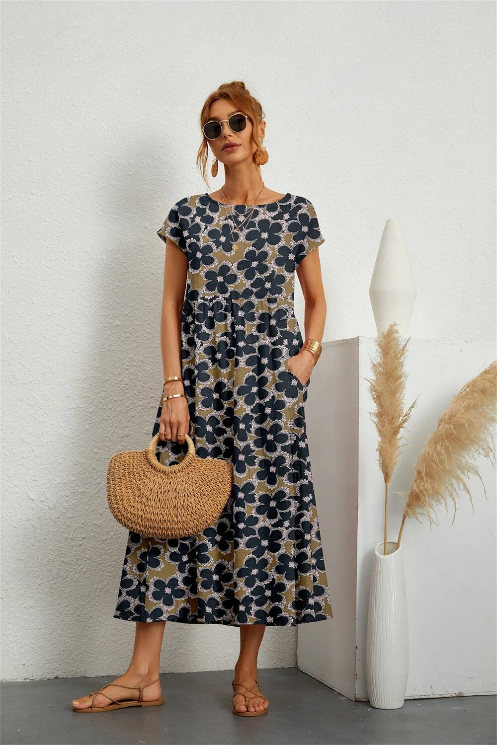 Desnia | Effortlessly Comfortable Maxi Dress for Everyday Style