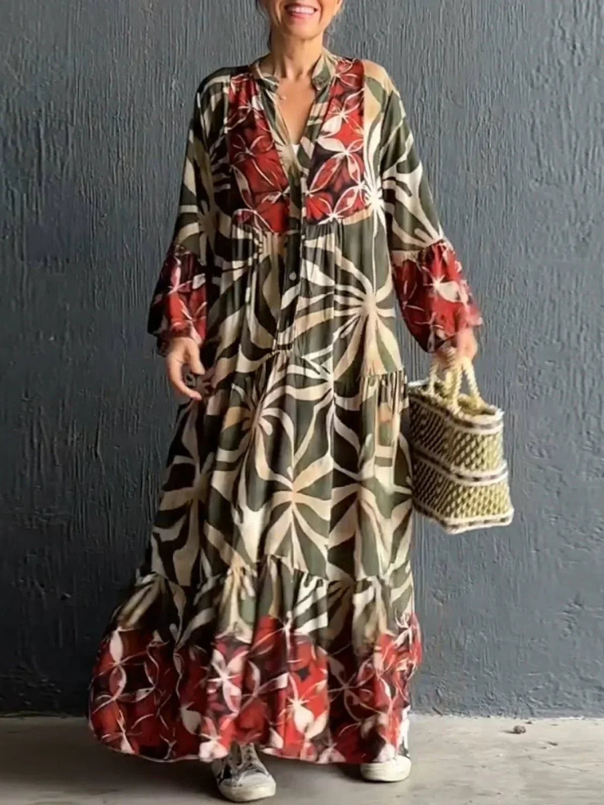 Melle | Stylish Printed Maxi Dress, Perfect for Any Ocassion