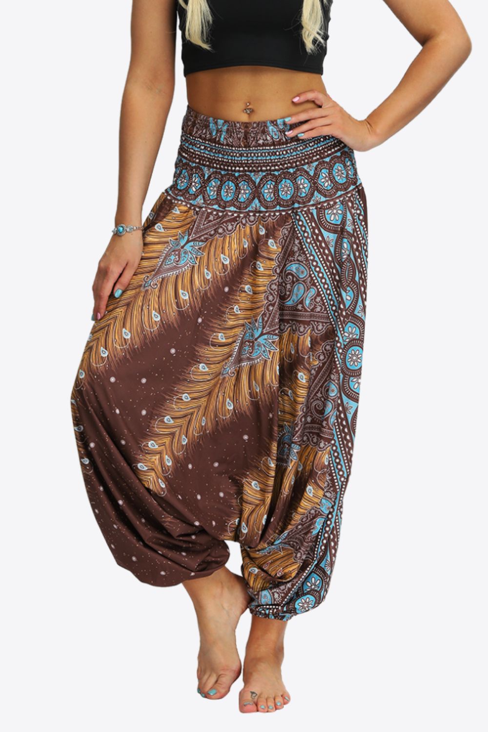 Romy | Printed Maxi Long Harem Skirt