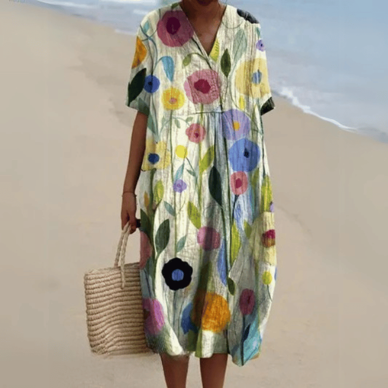 Maya | Stylish Summer Midi Dress, Perfect for Warm Weather