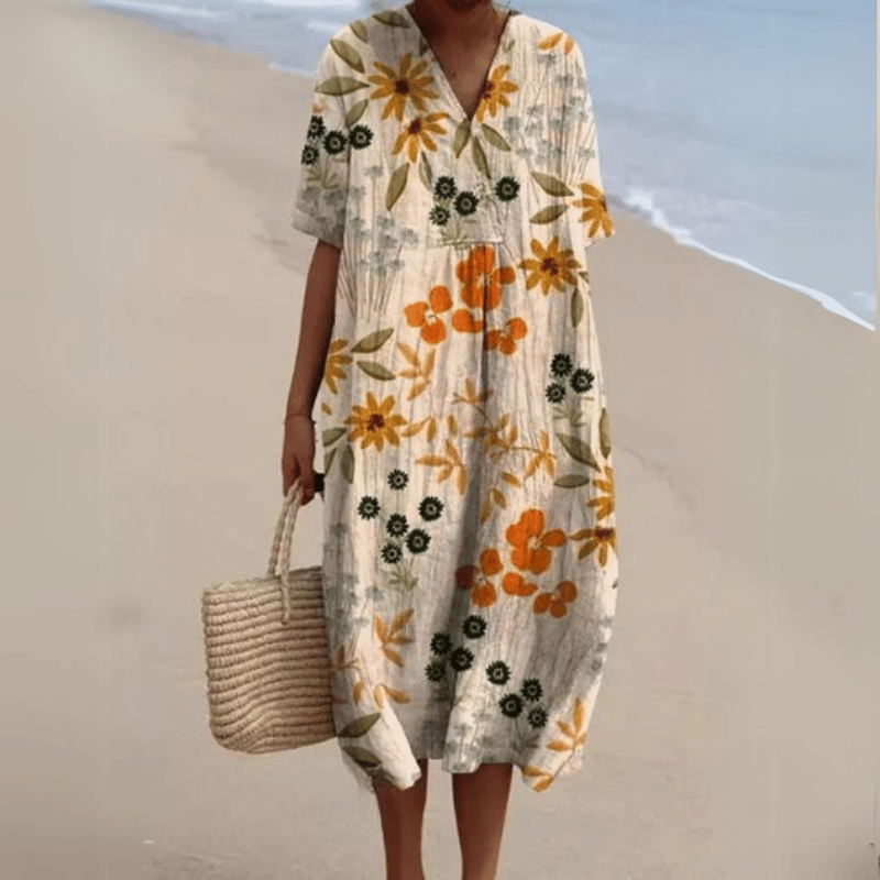 Maya | Stylish Summer Midi Dress, Perfect for Warm Weather