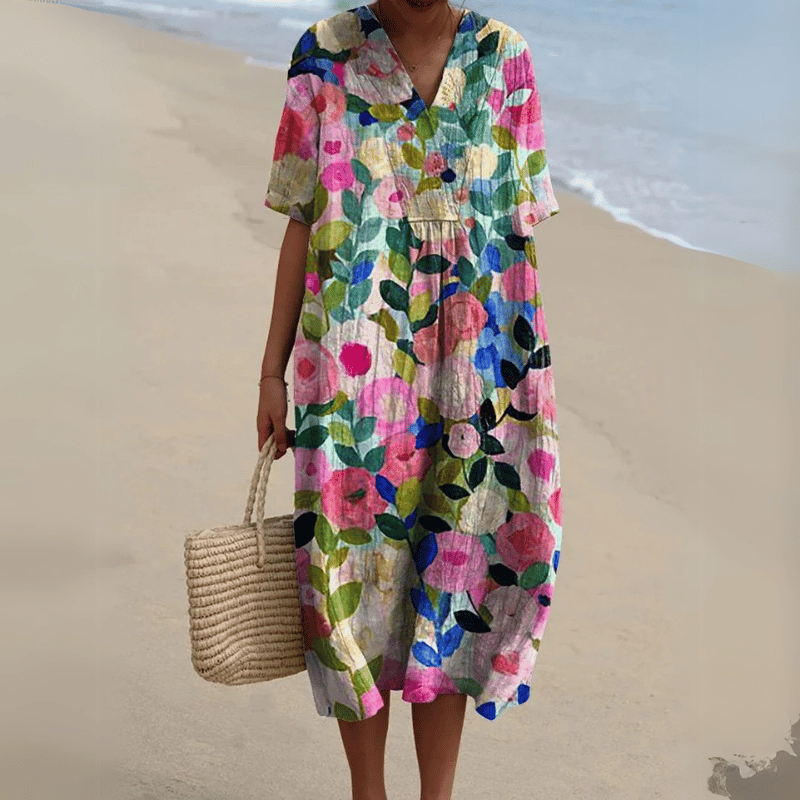 Maya | Stylish Summer Midi Dress, Perfect for Warm Weather