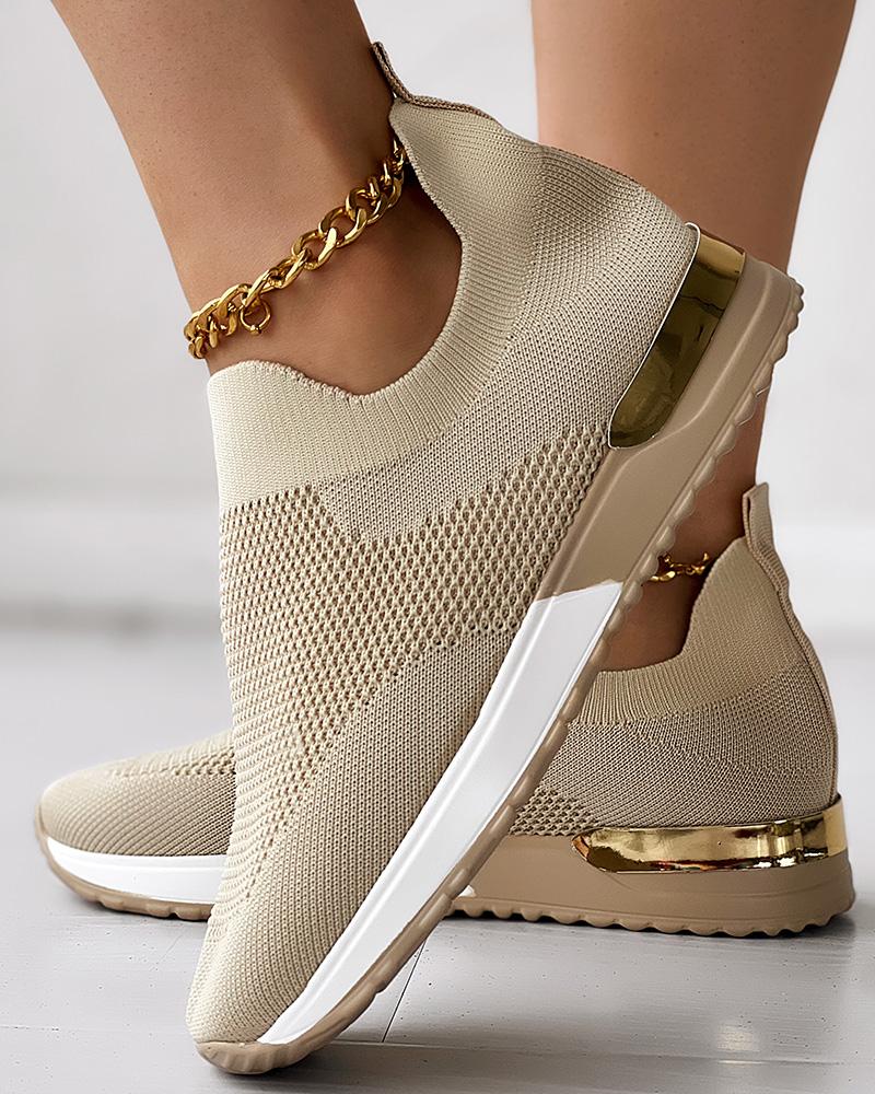 Kiora | Comfortable Knitted Slip-On Trainers for Women