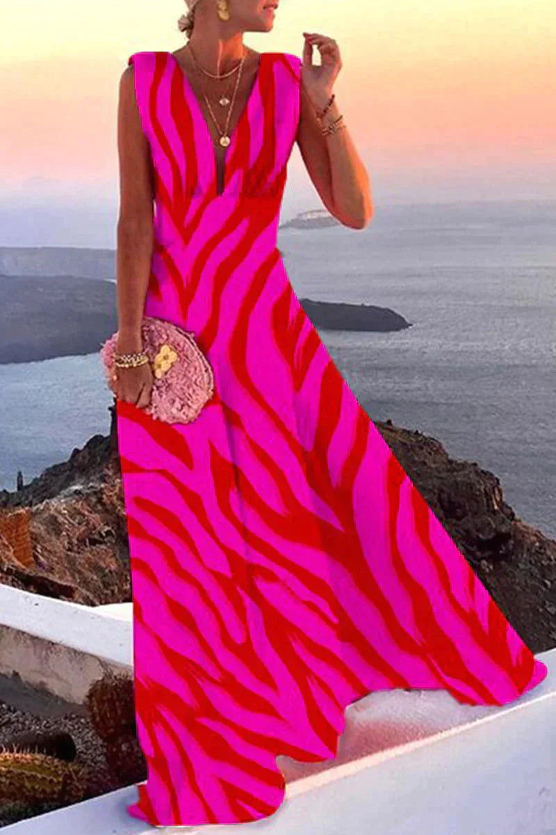 Sienna | Elegant Maxi Dress with Flattering Deep V-Neck