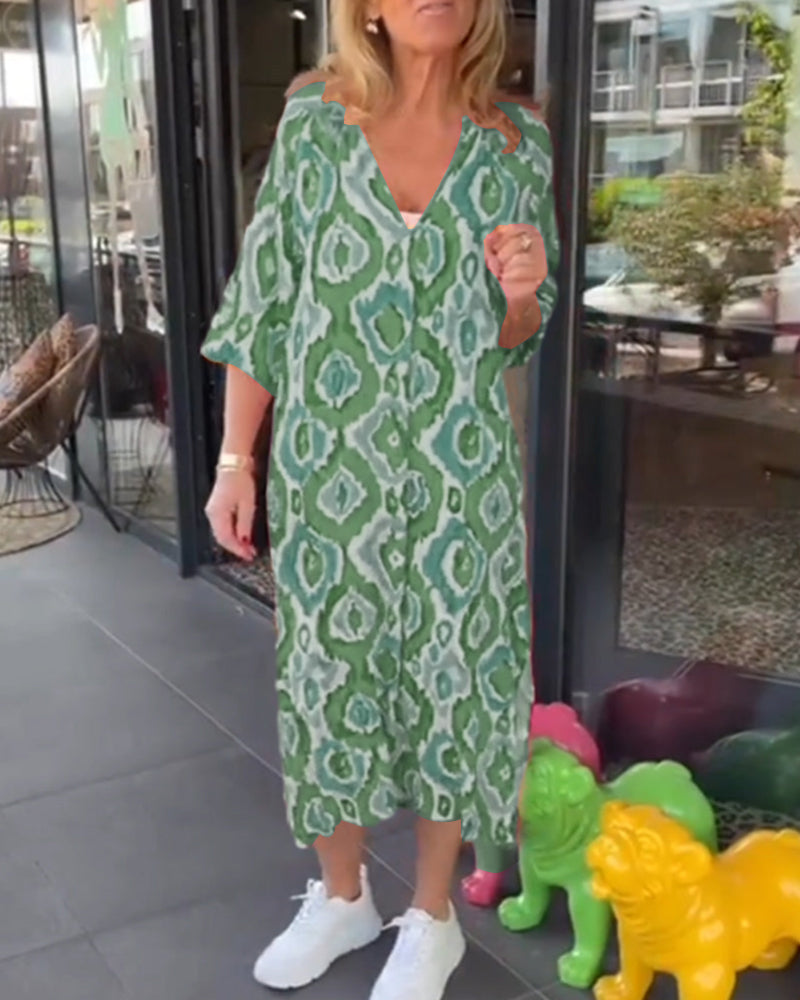 Stella | Stylish Printed Midi Dress