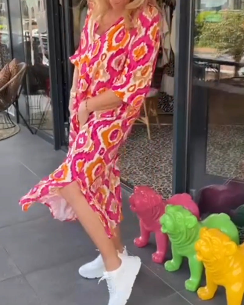 Stella | Stylish Printed Midi Dress