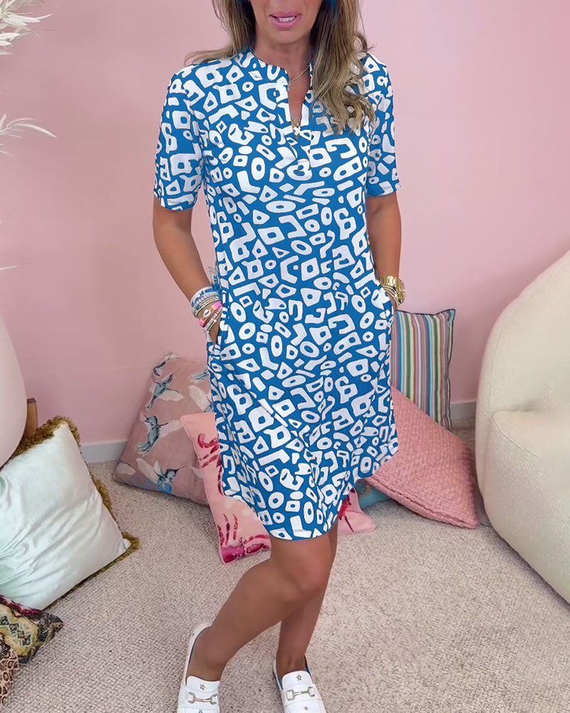 Roxy | Elegant Half Sleeved Mini Dress