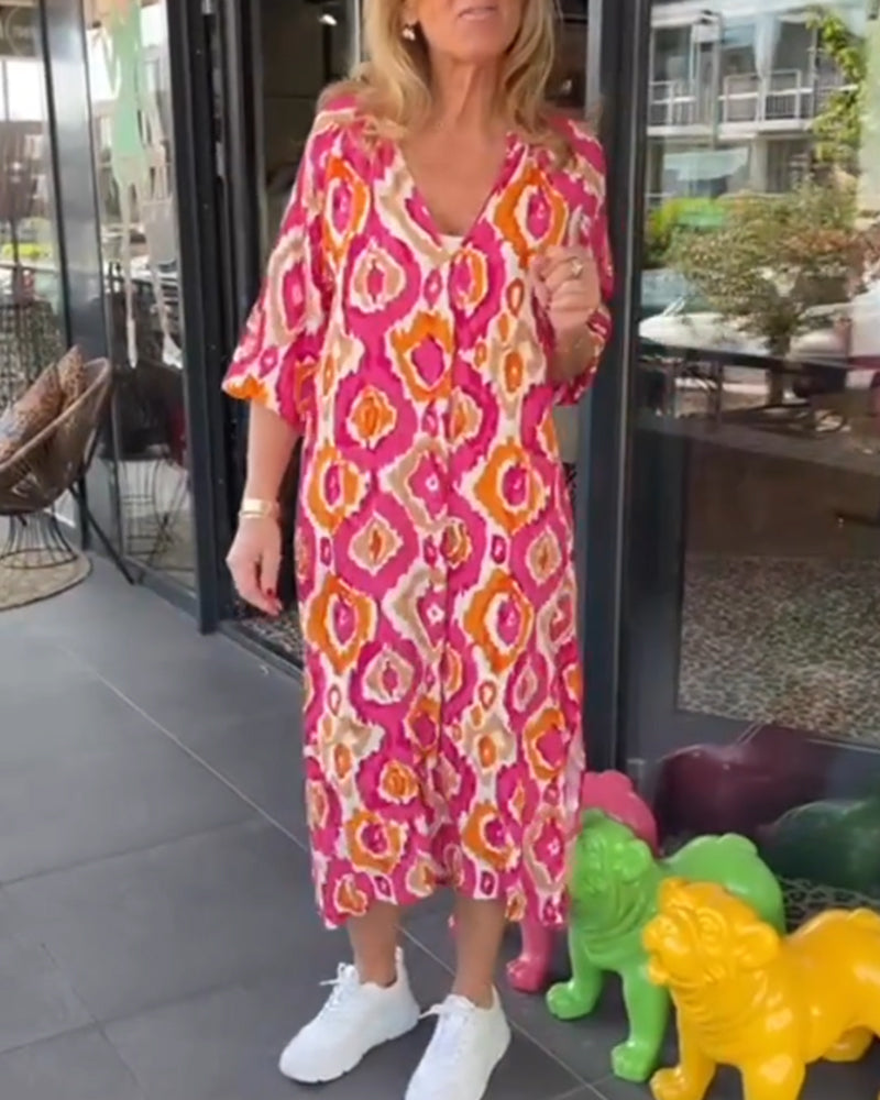 Stella | Stylish Printed Midi Dress