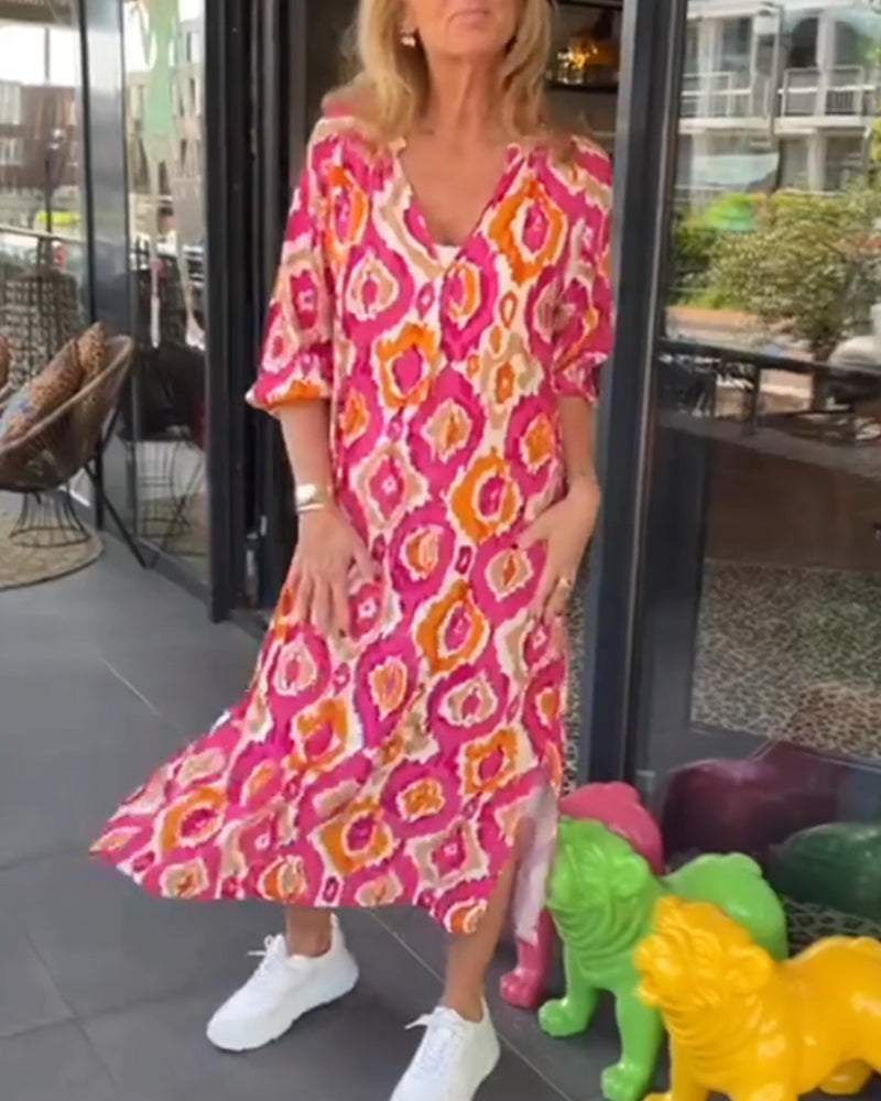 Stella | Stylish Printed Midi Dress