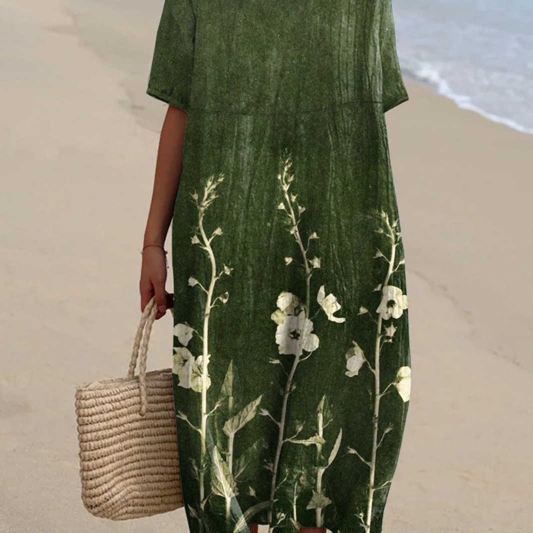 Giselle | Versatile Floral Summer Midi Dress