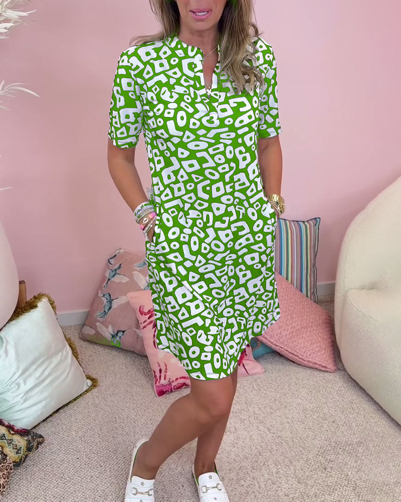 Roxy | Elegant Half Sleeved Mini Dress