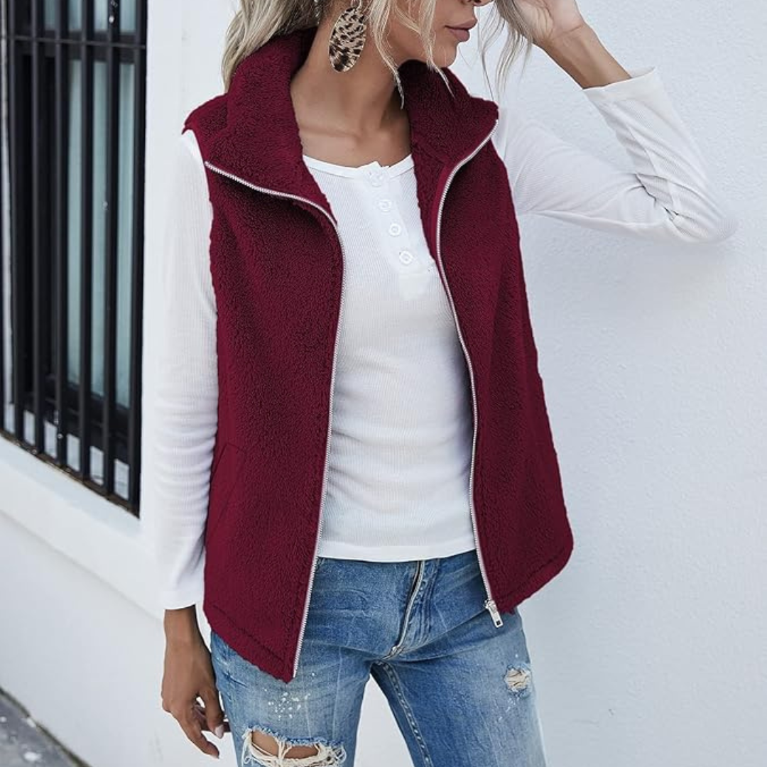 Natalie | Sleeveless Stylish Cozy Vest for Women