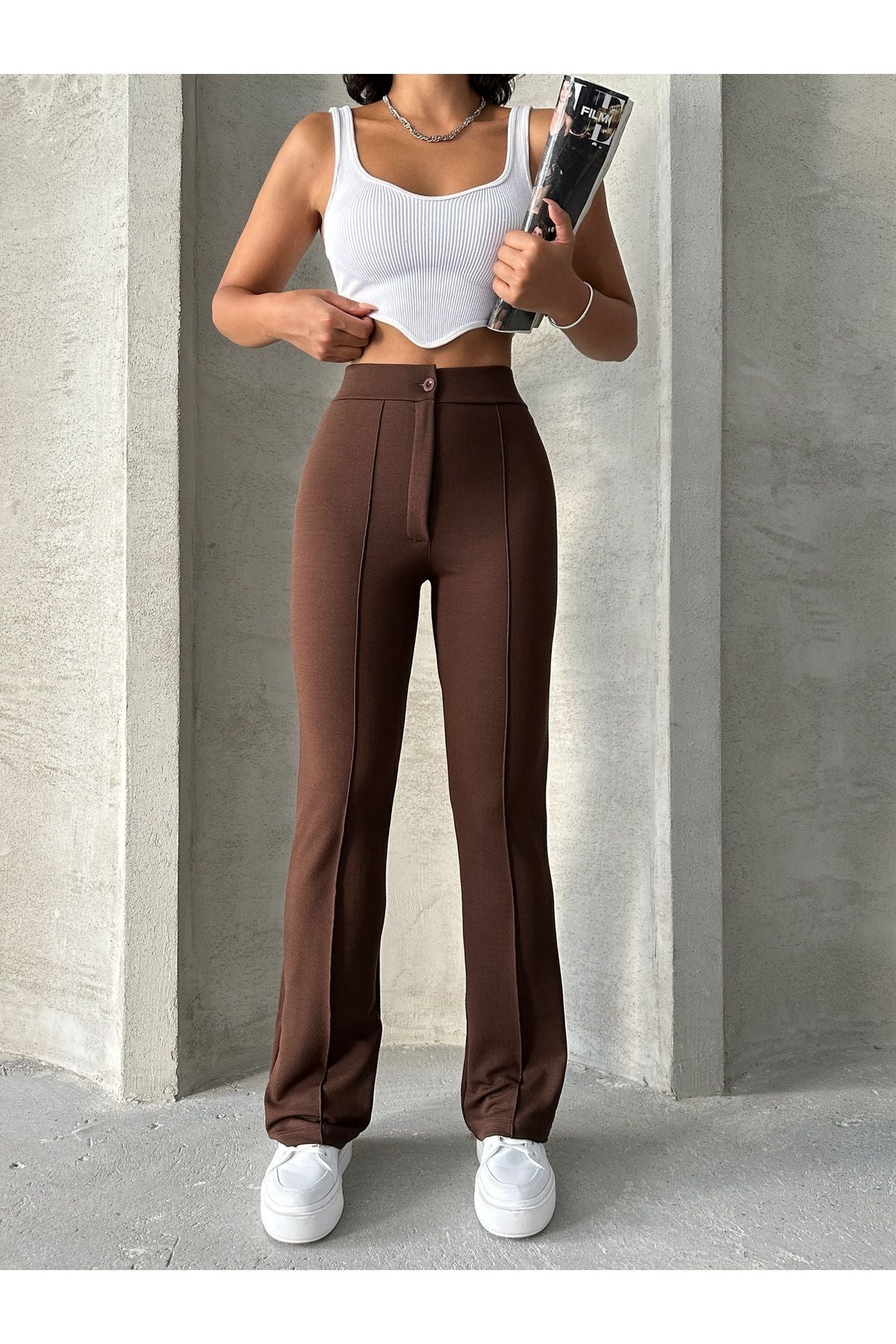 High Waist Flare Pants