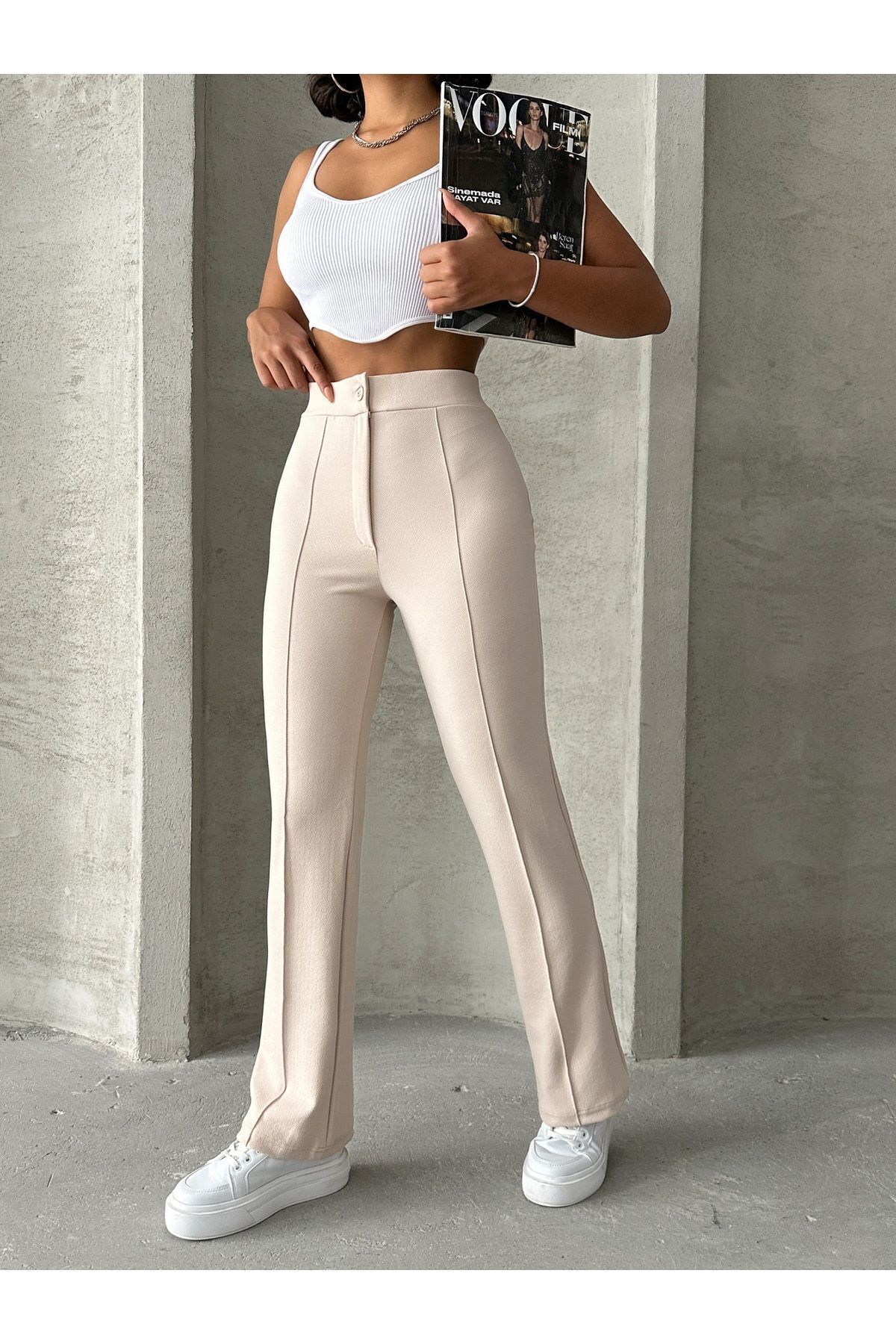 High Waist Flare Pants