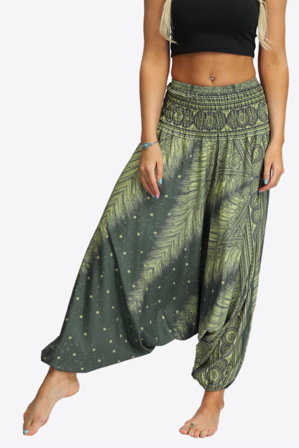 Romy | Printed Maxi Long Harem Skirt