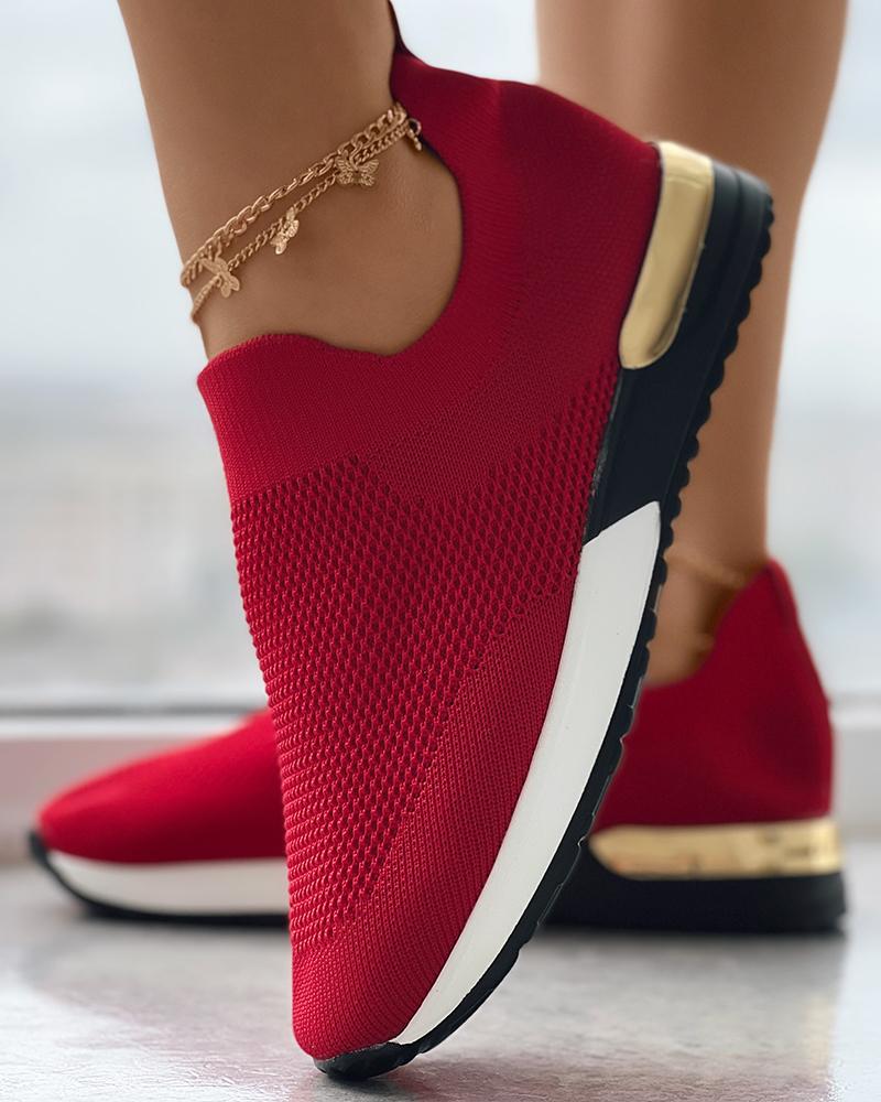 Kiora | Comfortable Knitted Slip-On Trainers for Women