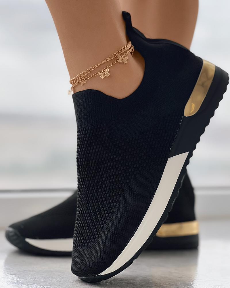 Kiora | Comfortable Knitted Slip-On Trainers for Women