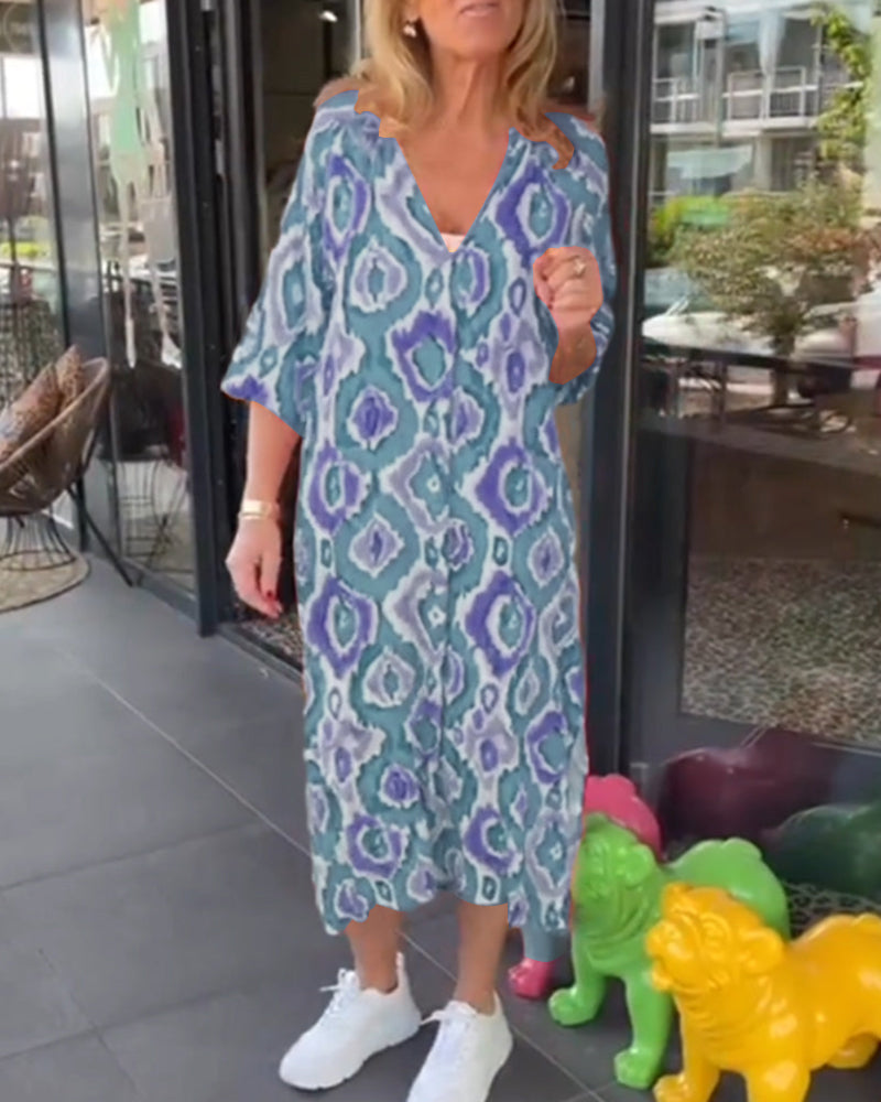 Stella | Stylish Printed Midi Dress