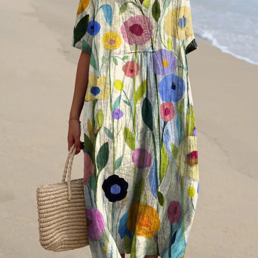 Giselle | Versatile Floral Summer Midi Dress