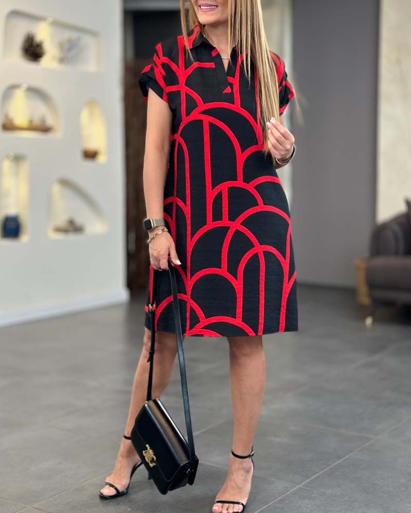 Estelle | Lightweight Polo Collar Midi Dress, Perfect for Warm Weather